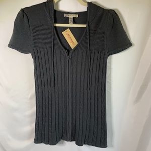 American Rag cable knit hoodie NWT. Size small